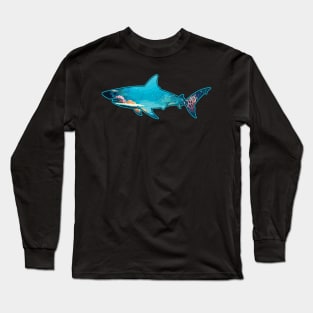 Shark Ocean Underwater - For Shark Lovers Long Sleeve T-Shirt